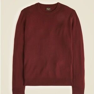 J. CREW Cashmere Crewneck Sweater - Port Wine Size Small BE895